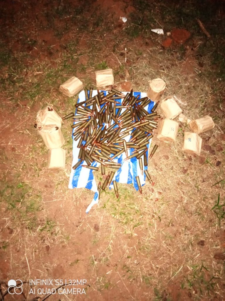 Recovered live ammunition