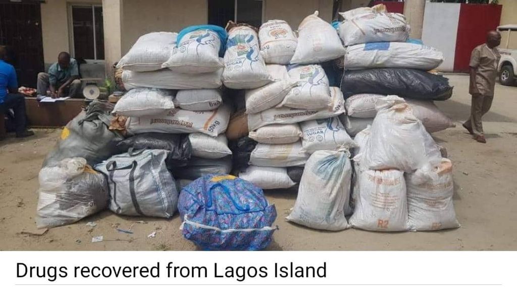 Drugs recovered from Lagos Island