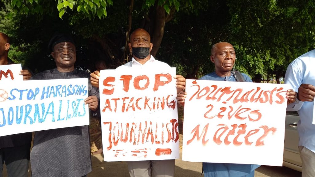 Missing journalist, NUJ members protest