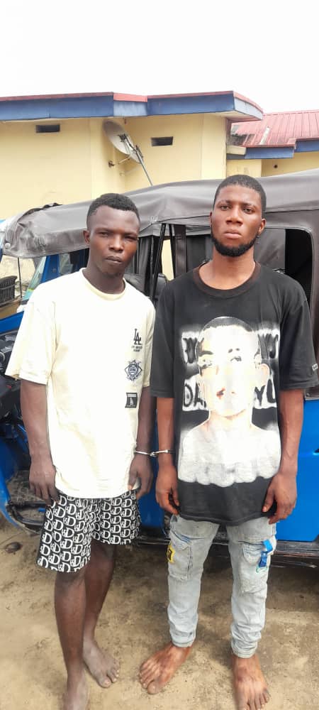 ARREST OF NOTORIOUS TRICYCLE SNATCHERS/ RECOVERY OF SNATCHED TRICYCLE