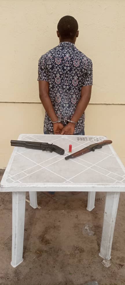 DELTA STATE POLICE COMMAND RESCUES KIDNAPPED VICTIM, ARREST SUSPECTED KIDNAPPER AND RECOVERS TWO CUT TO SIZE GUNS