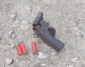 DEATH OF AN ARMED ROBBER, RECOVERY OF ONE LOCALLY MADE GUN