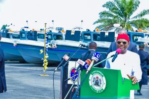 NSCDC RENEWS COMMITMENT TO ANTI-VANDALISM WAR, AS RIVERS GOVERNMENT DONATES 14 GUN BOATS TO SECURITY AGENCIES.