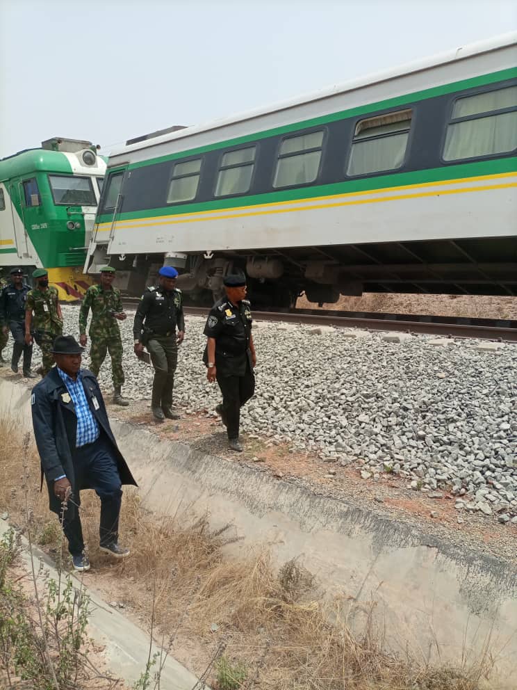IGP, COAS Visit Scene of Train Attack 