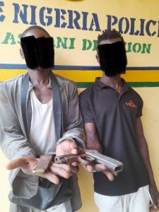POLICE ARREST TWO SUSPECTED ARMED ROBBERS