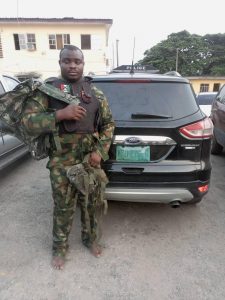 POLICE ARREST FAKE ARMY CAPTAIN FOR ARMED ROBBERY