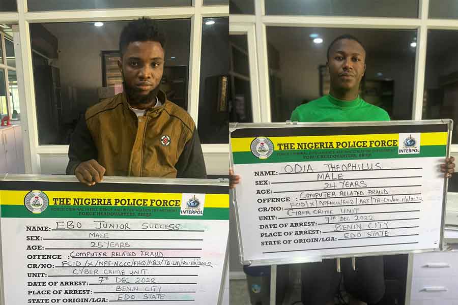 NPF National Cybercrime Centre Arrests Two (2) For Computer-Related Fraud, Identity Theft, Cryptocurrency Fraud, And Obtaining Money By False Pretence