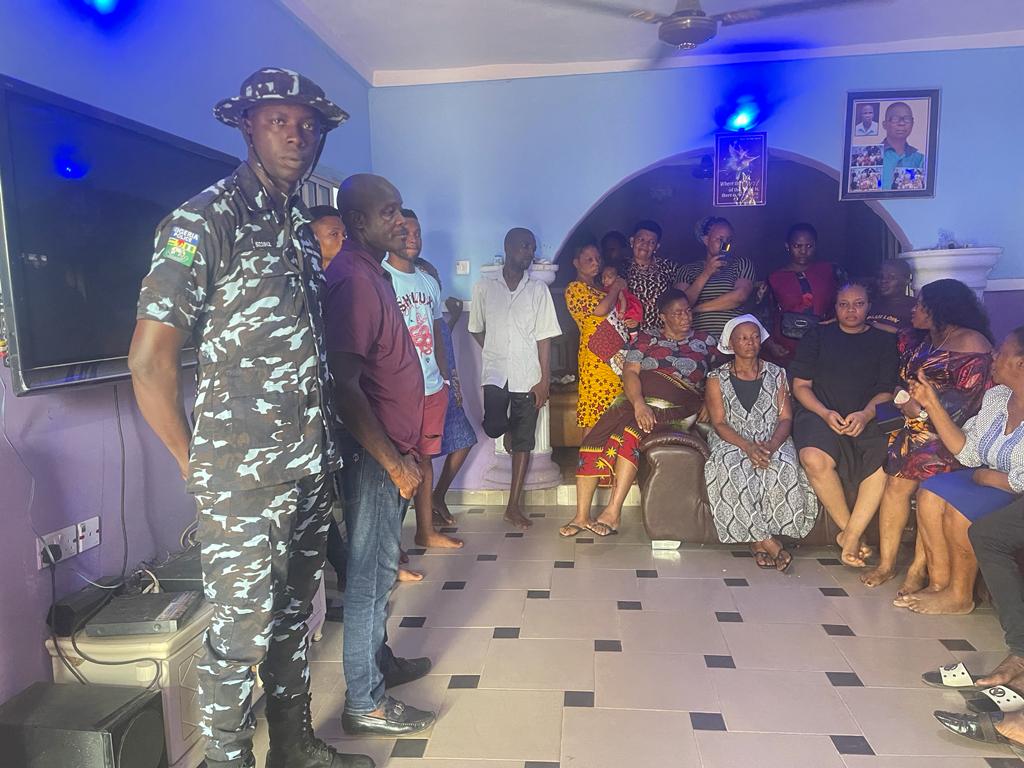 Delta State Police Command Visits Family of Onyeka Ibe 1