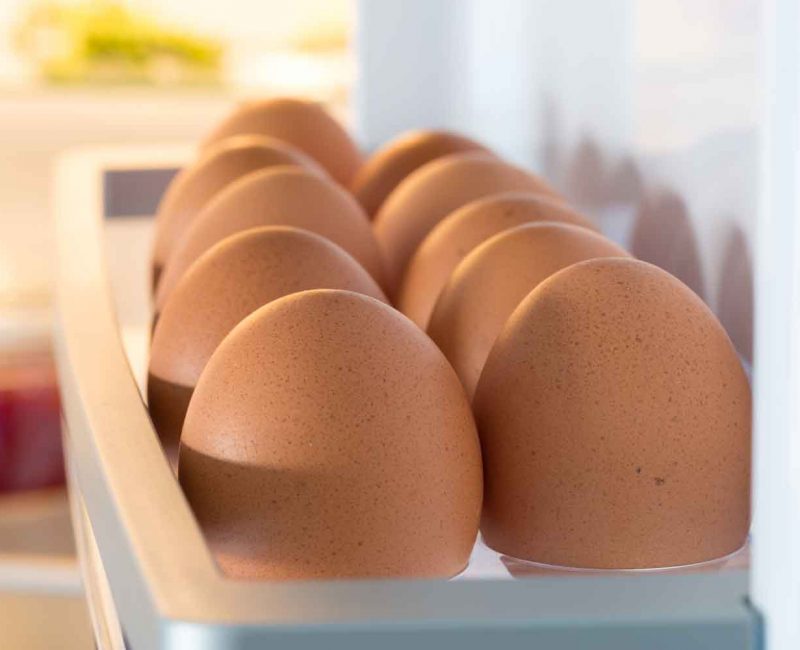 How wholesome are eggs kept in the fridge?
