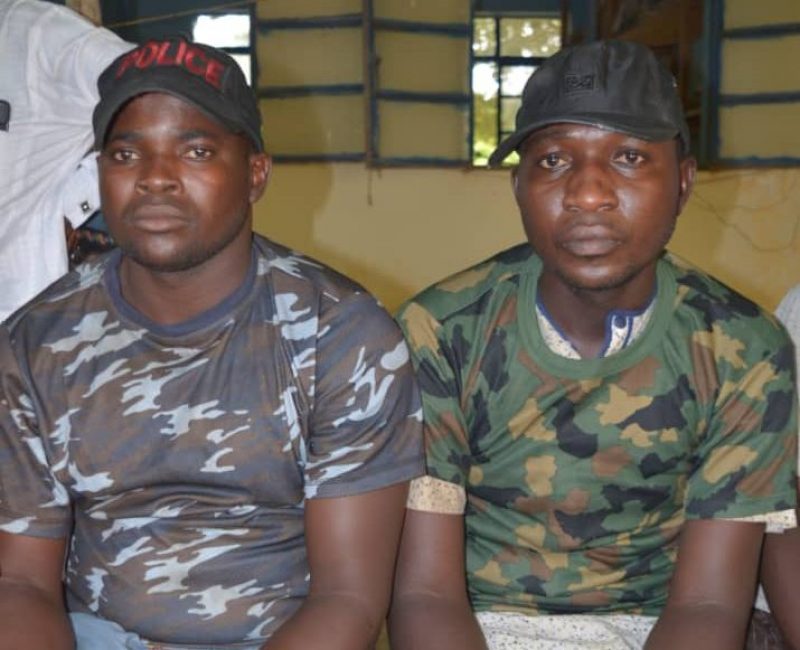 Fake police and nigeria army in uniform