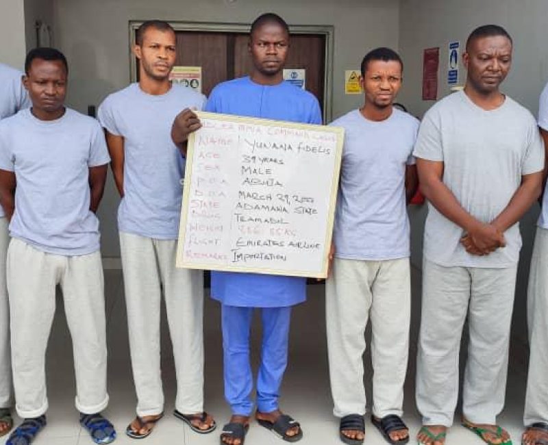 NDLEA arrests 5 members of airport drug syndicate, recovers N19.8m cash from ring leader