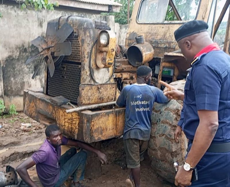 Illegal Mining Sites Uncovered in Ikorodu, NSCDC Wades in.
